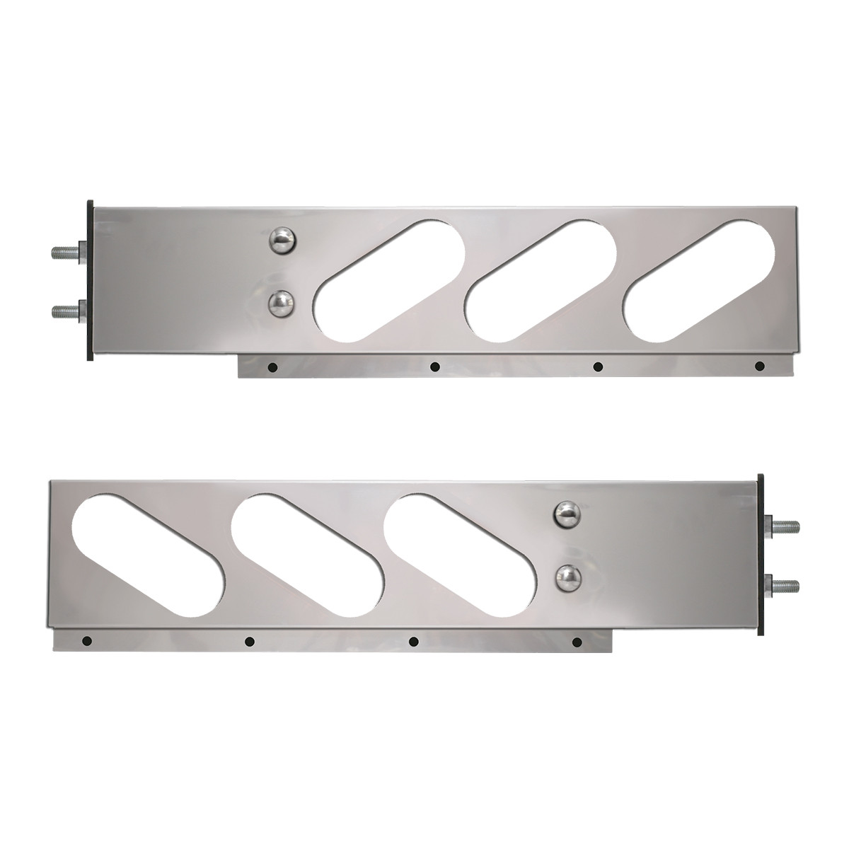 2-Pc Spring-Loaded S.S. Light Bar Only