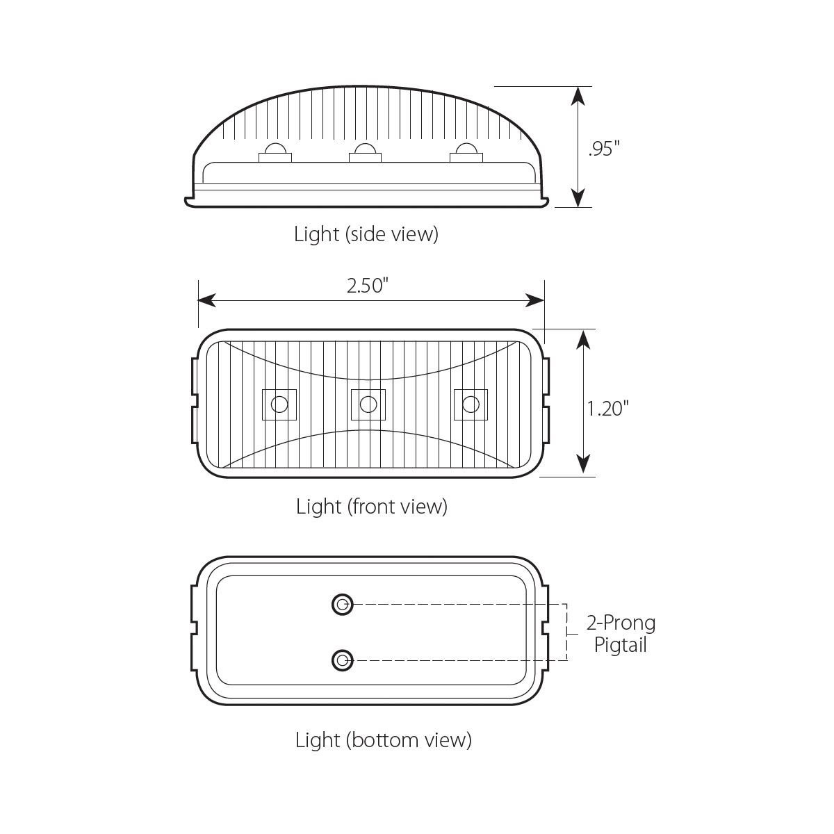 Small Rectangular LED Light