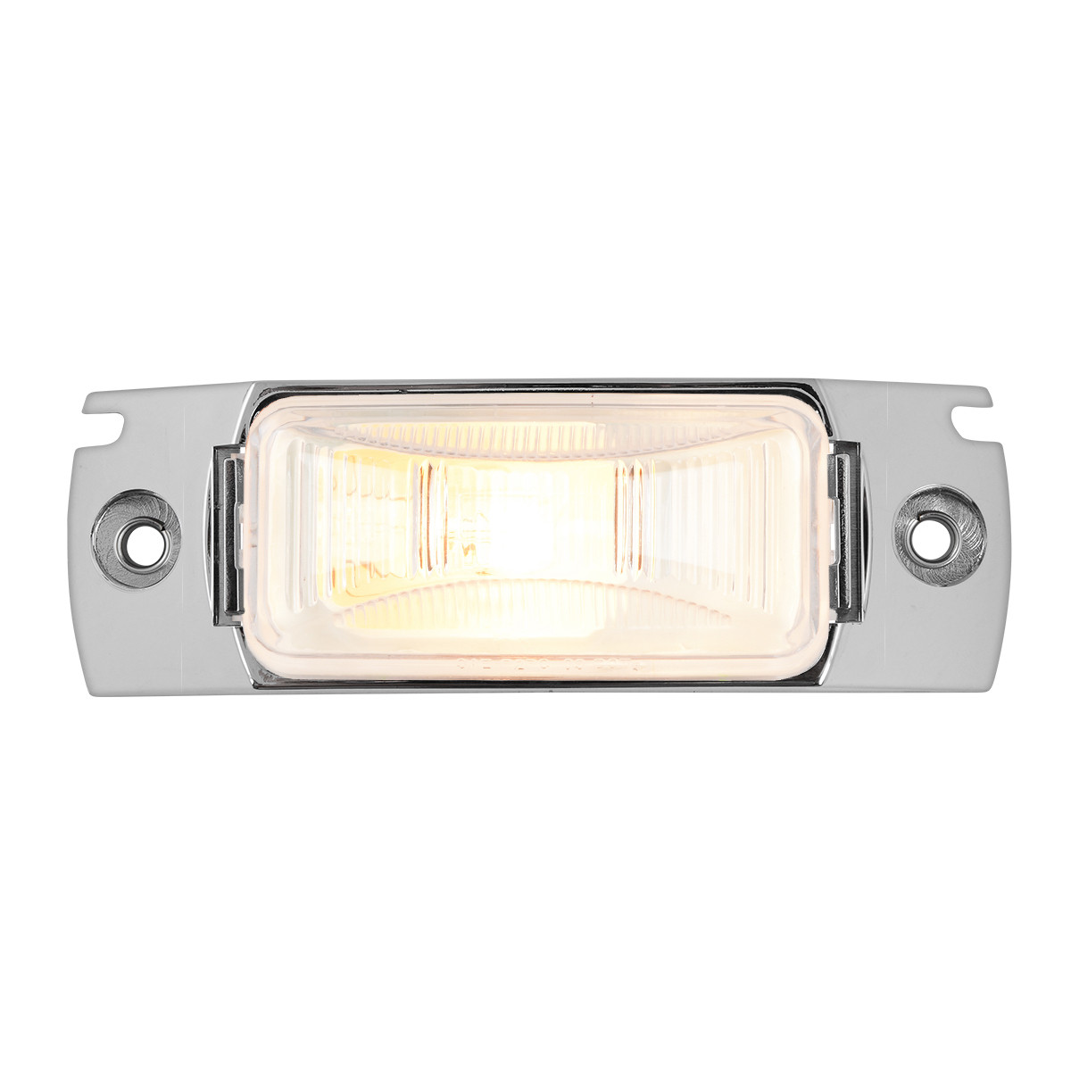 Small Rectangular Single Bulb Sealed Light w/ Chrome Base - Thumbnail 2