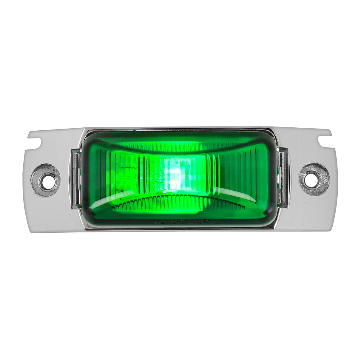 Small Rectangular Single Bulb Sealed Light w/ Chrome Base - Thumbnail 2