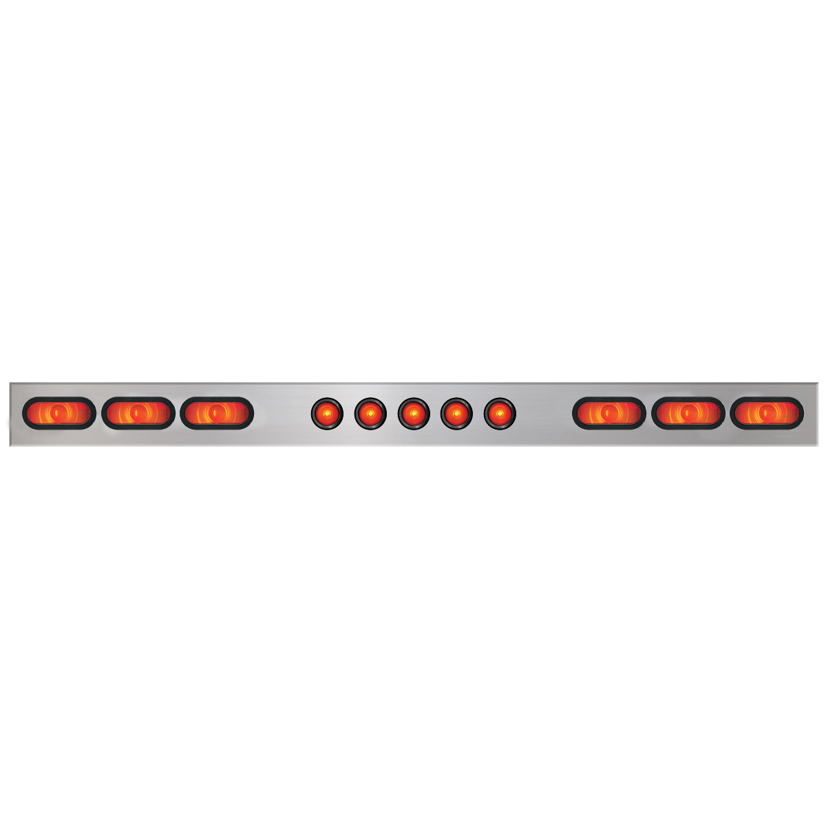 1-Pc Chrome Plated Steel Light Bar