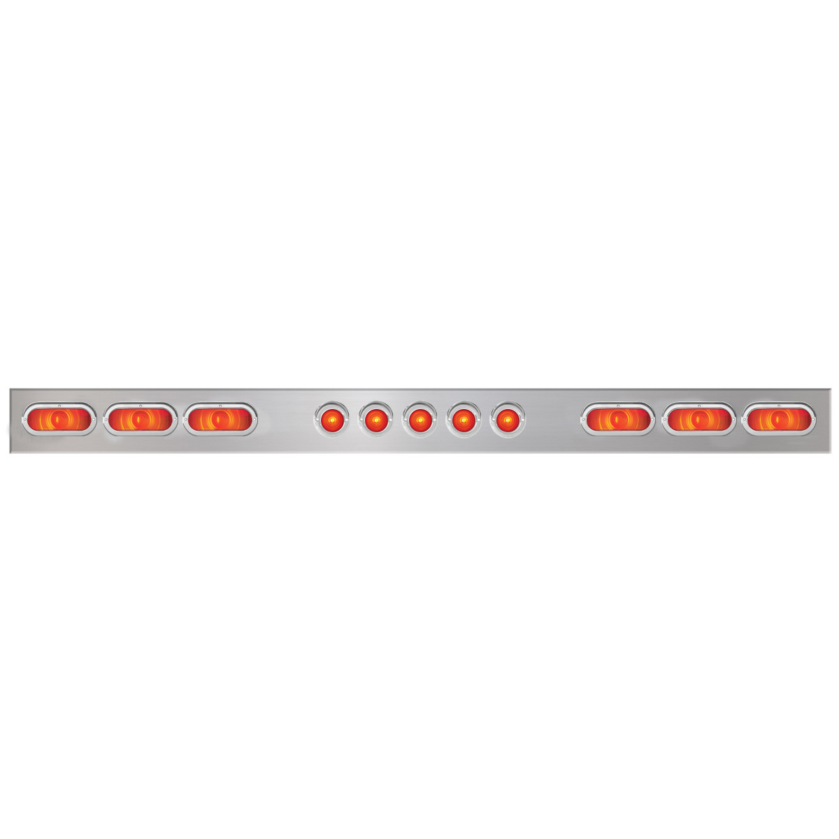 1-Pc Chrome Plated Steel Light Bar