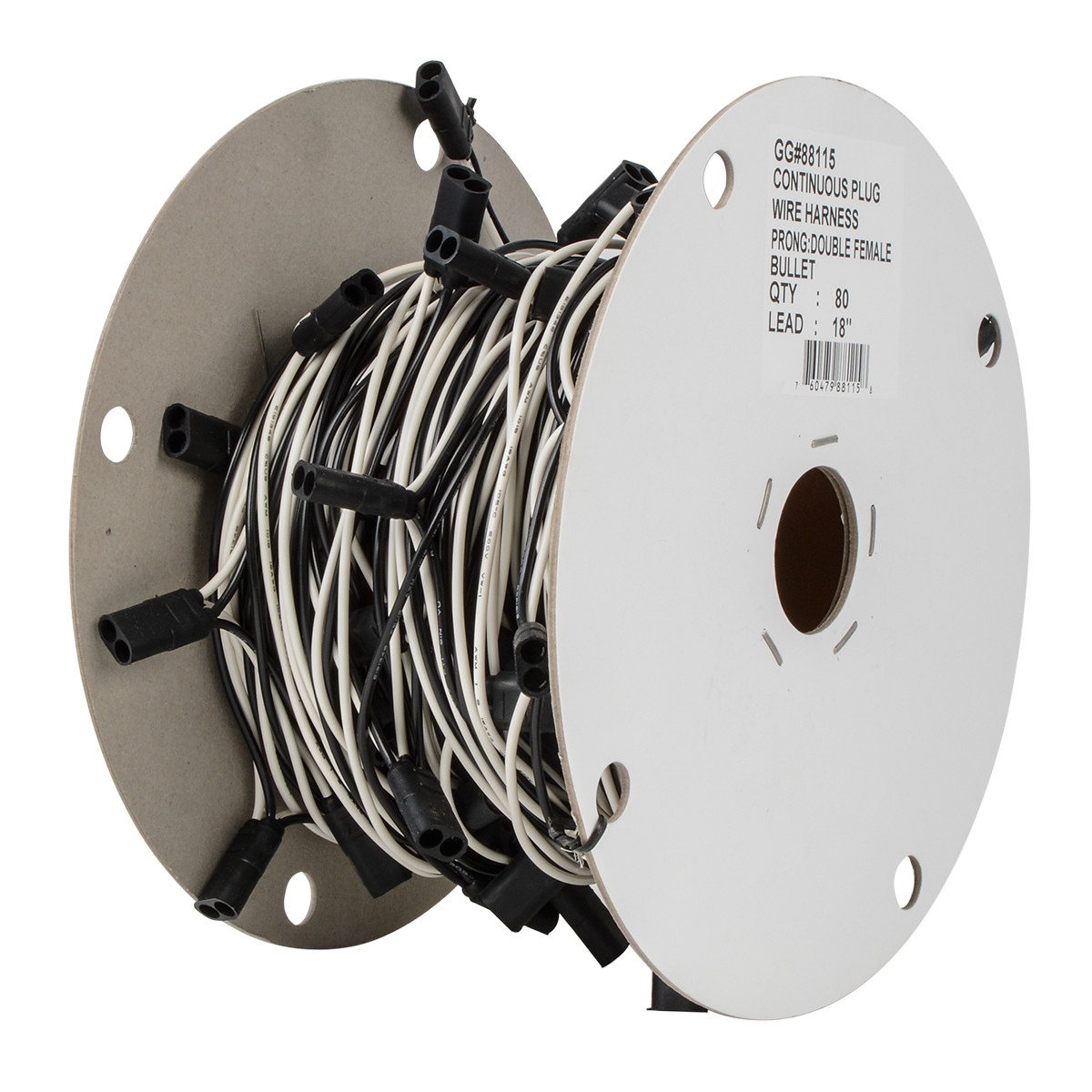 Continuous Double Female Bullet Light Plug Wire Harness Roll - Thumbnail 2