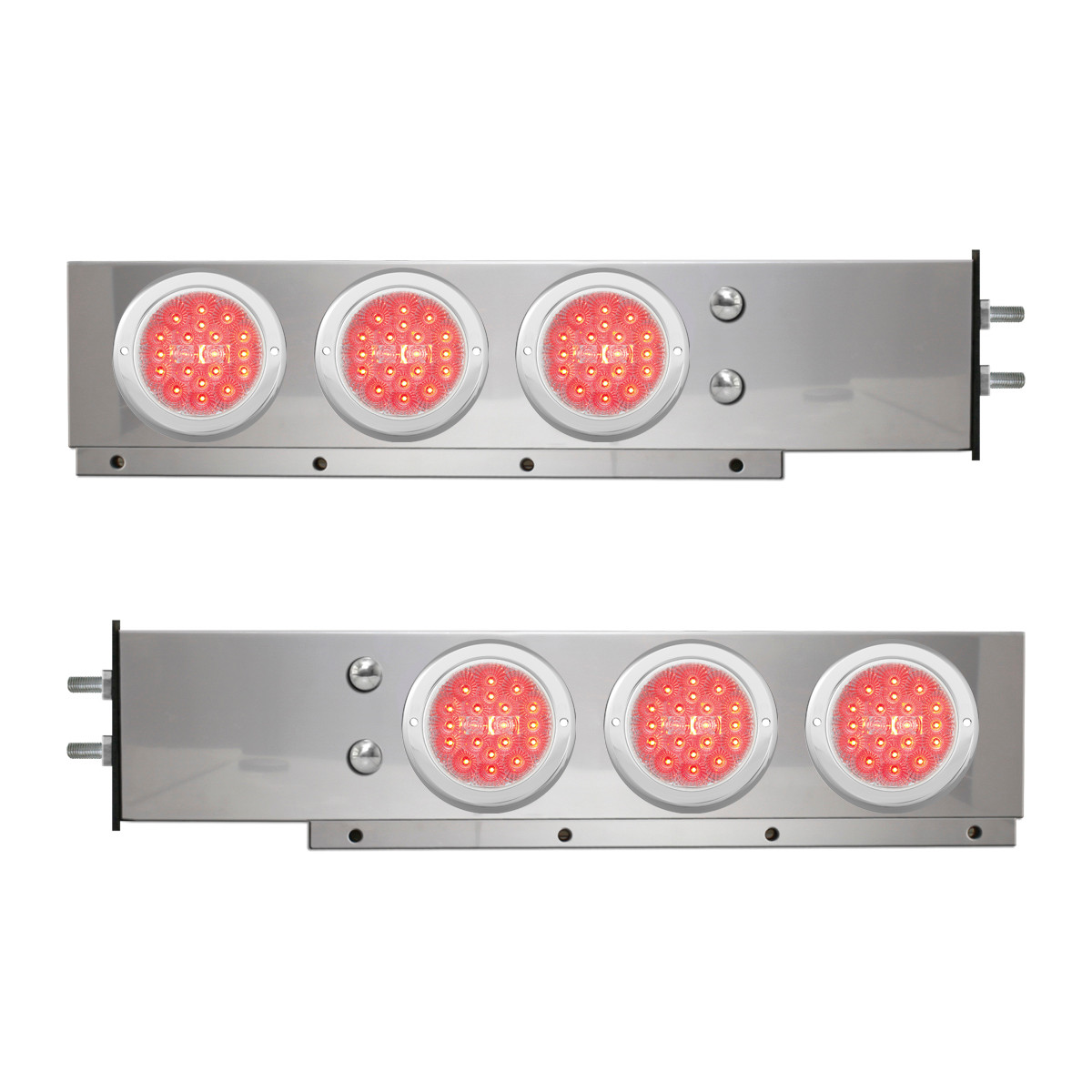 2-Pc Spring-Loaded S.S. LB w/ Six 4" LED Lights - Thumbnail 2