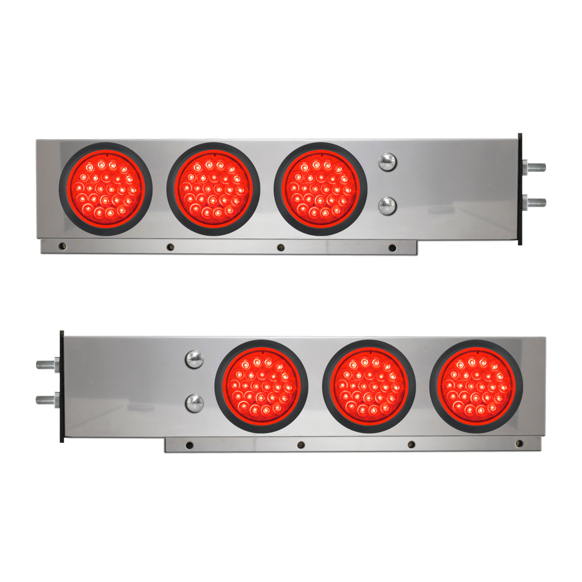 2-Pc Spring-Loaded S.S. LB w/ Six 4" LED Lights - Thumbnail 2