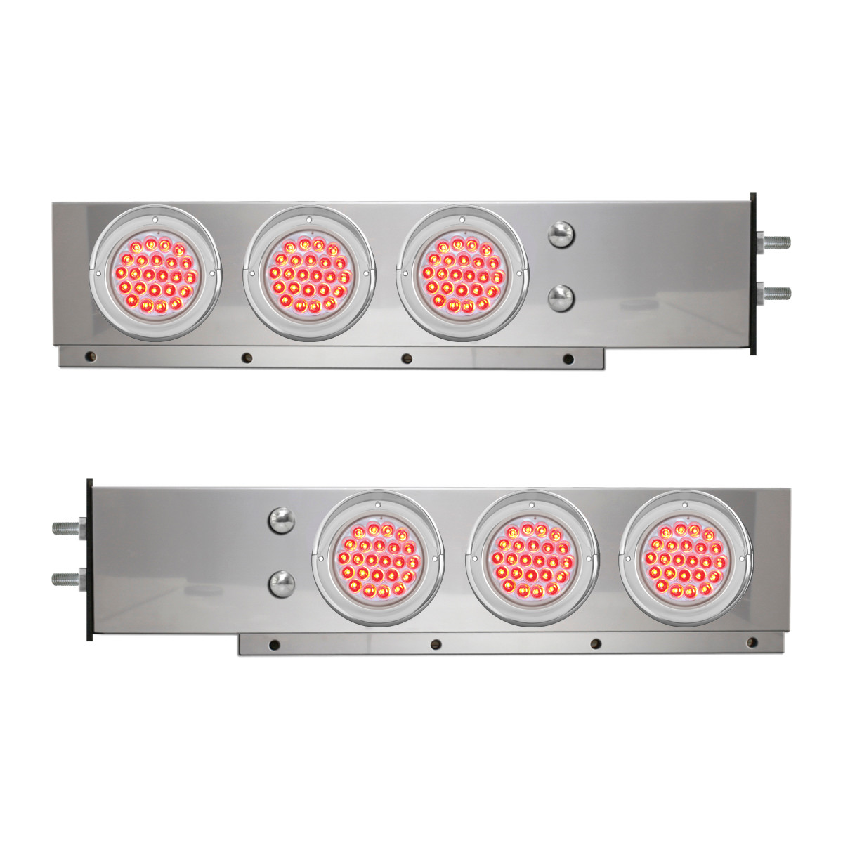2-Pc Spring-Loaded S.S. LB w/ Six 4" LED Lights - Thumbnail 2