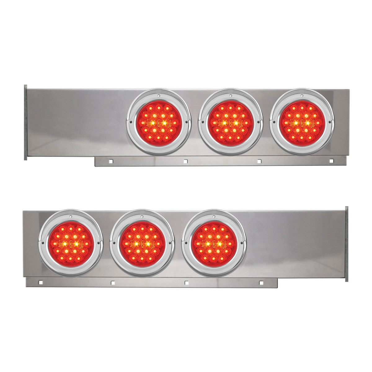2-Pc Stainless Steel Light Bar