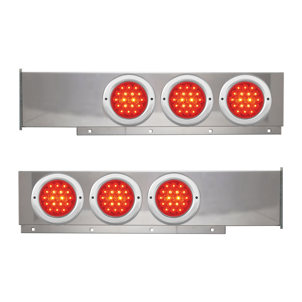 2-Pc Stainless Steel Light Bar