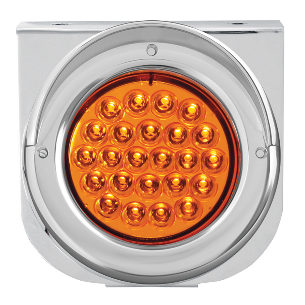 Stainless Steel L Bracket with Single 4" Round Light