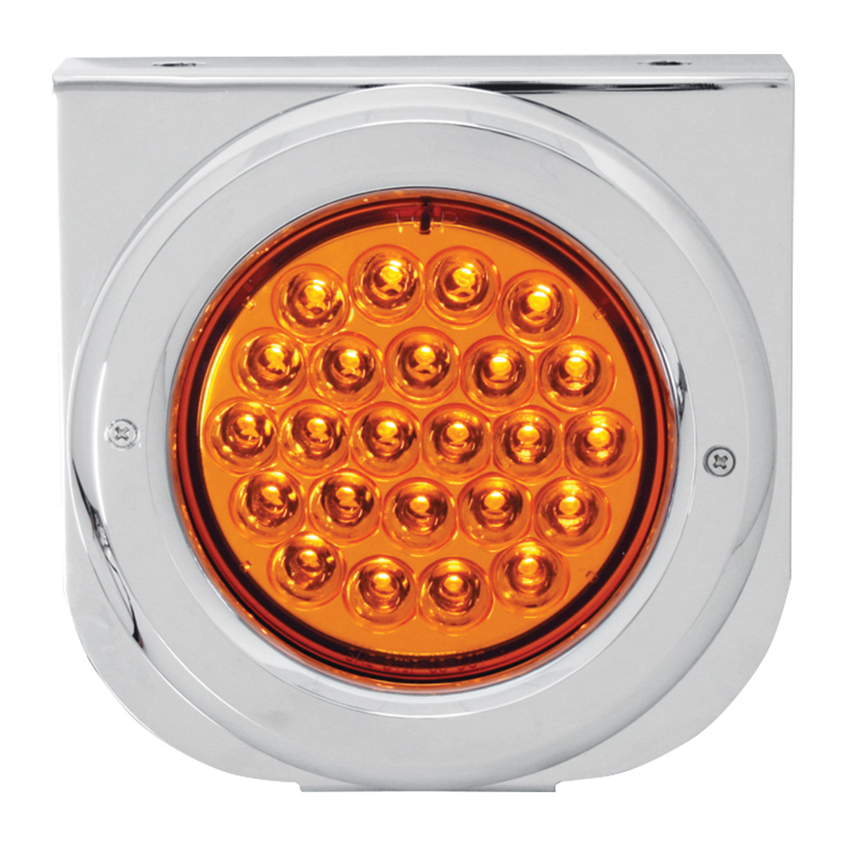 Stainless Steel L Bracket with Single 4" Round Light