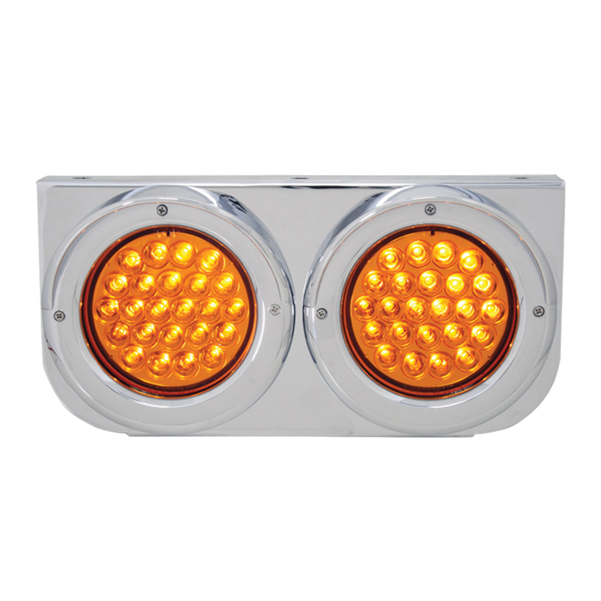 Stainless Steel L Bracket with Dual 4" Round Lights