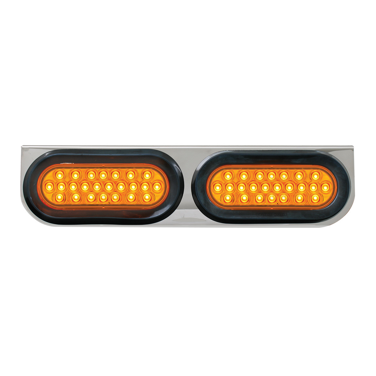 Stainless Steel L Bracket with Dual Large Oval Lights