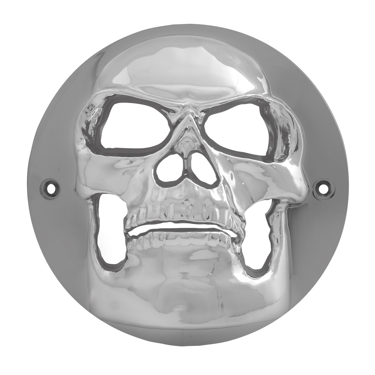 Chrome Plastic Skull Bezel