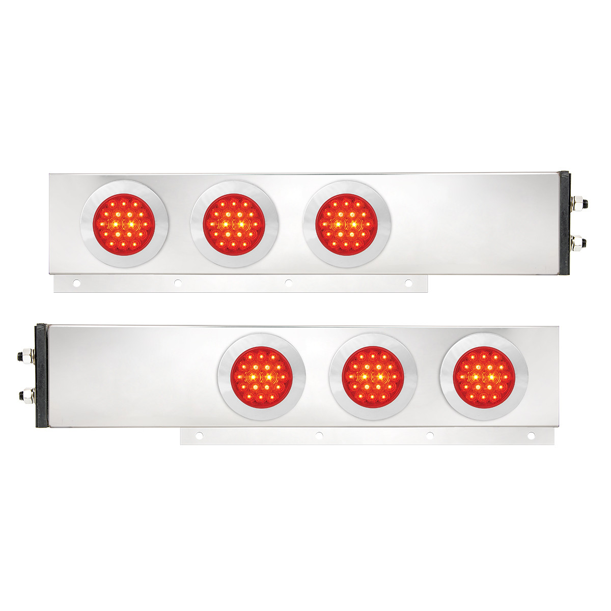 2-Pc Interchangeable S.S. Spring-Loaded LB w/4" LEDs