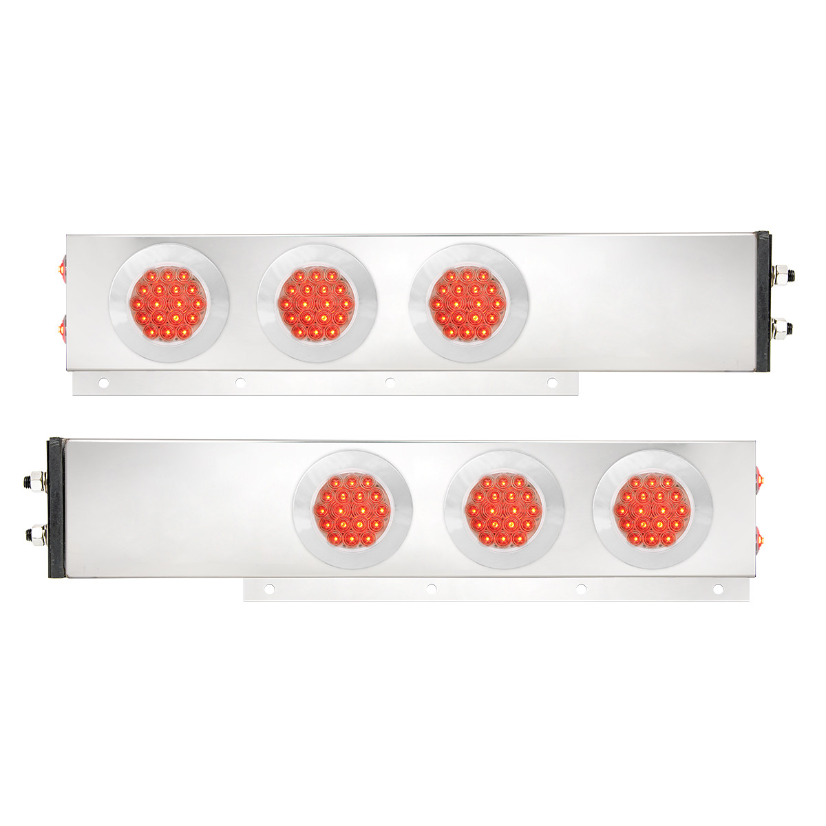 2-Pc Interchangeable S.S. Spring-Loaded LB w/4" & 1" LEDs