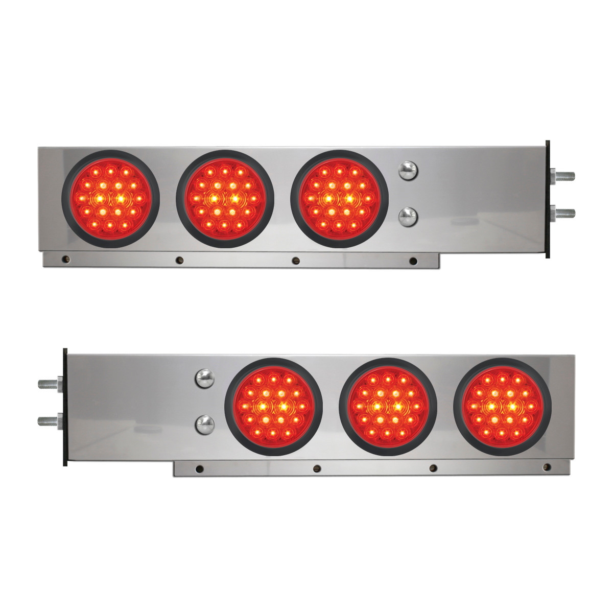 2-Pc Spring-Loaded S.S. LB w/ Six 4" LED Lights