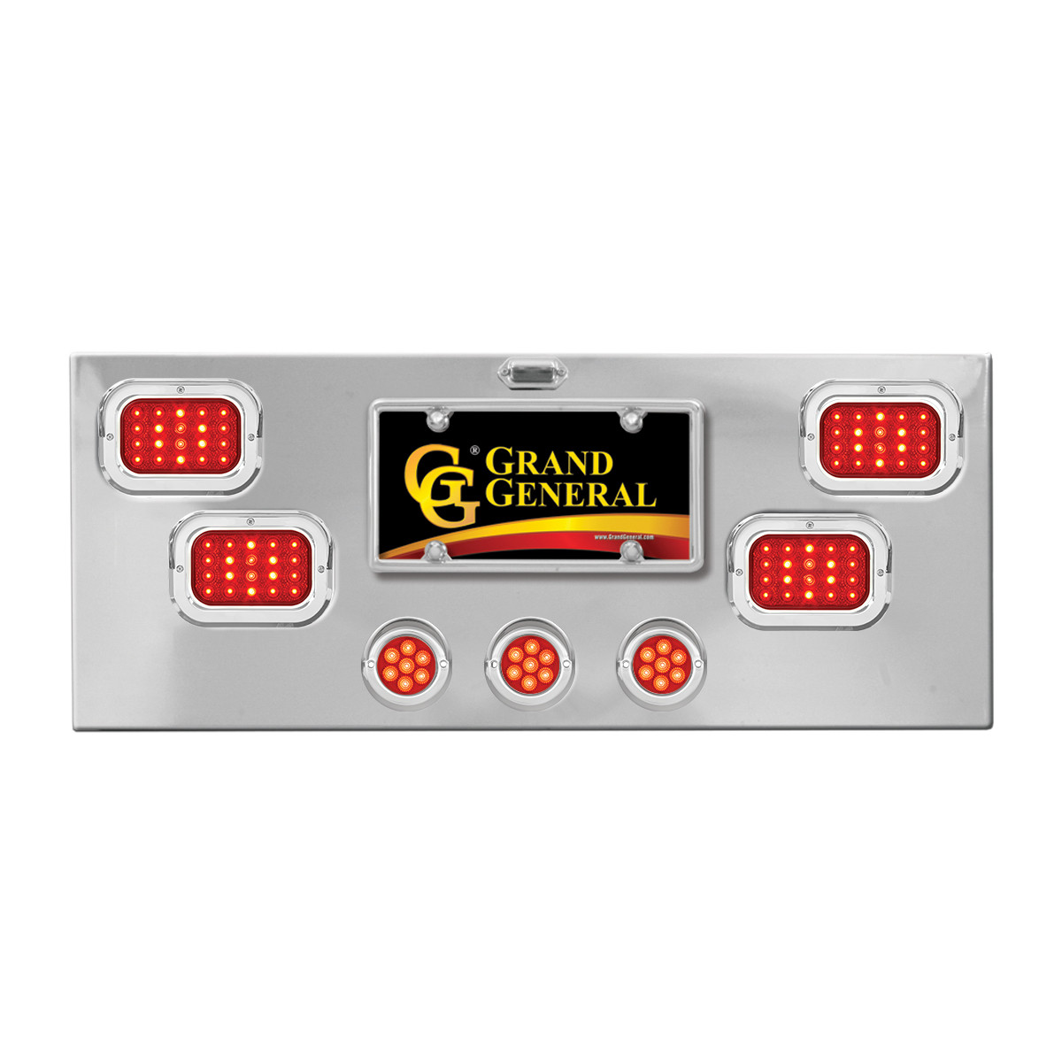 Stainless Steel Rear Center Light Panel