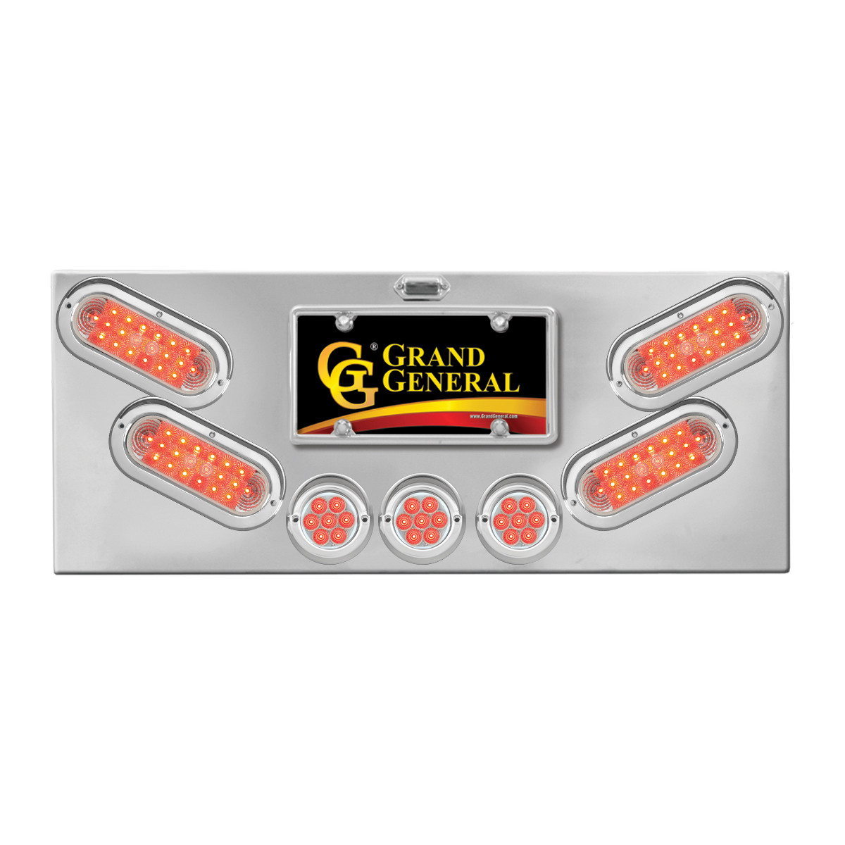 Stainless Steel Rear Center Light Panel