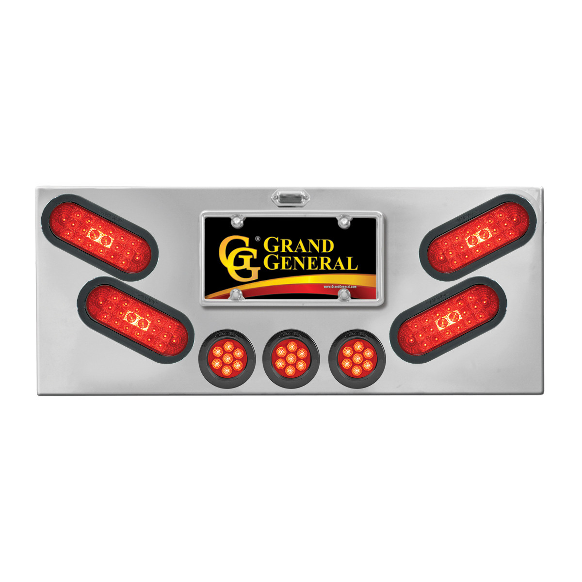 Stainless Steel Rear Center Light Panel