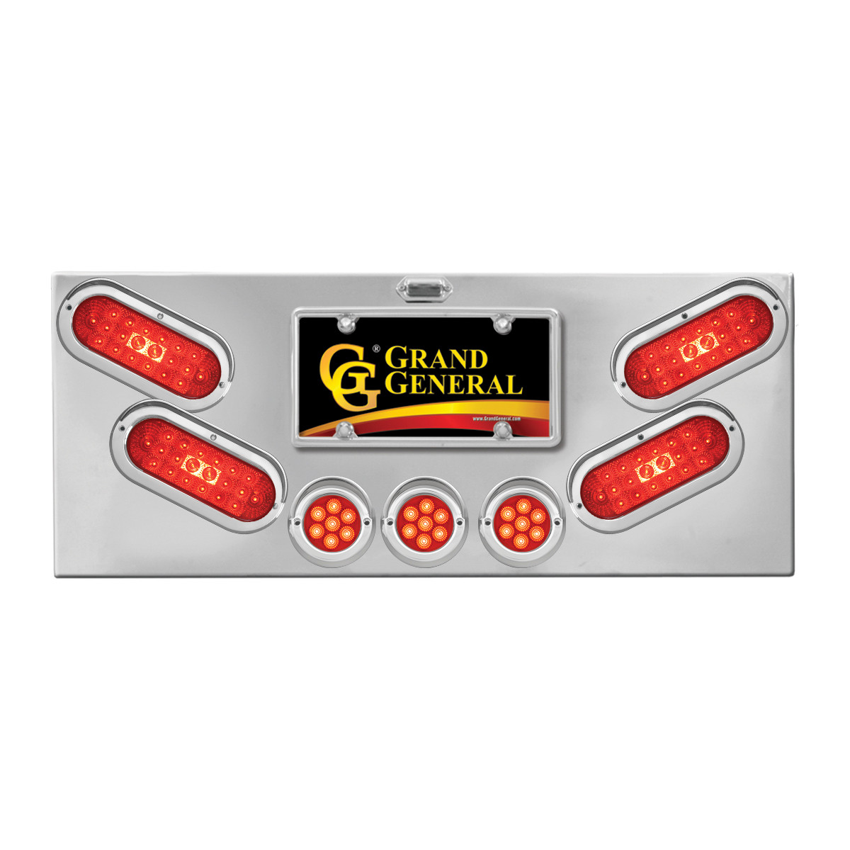 Stainless Steel Rear Center Light Panel