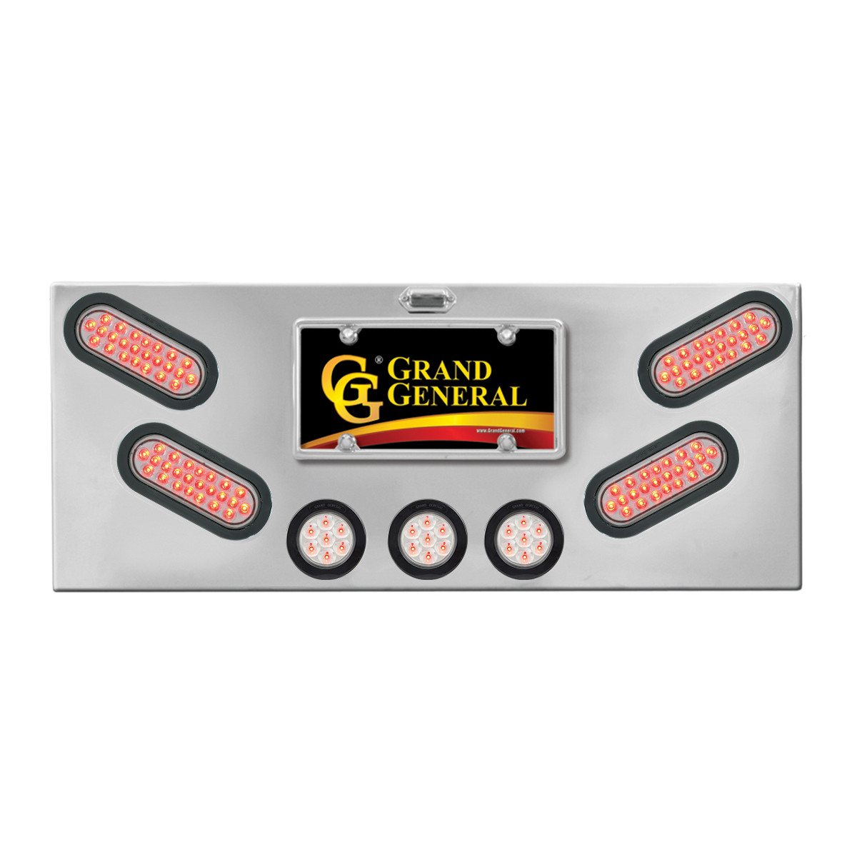 Stainless Steel Rear Center Light Panel