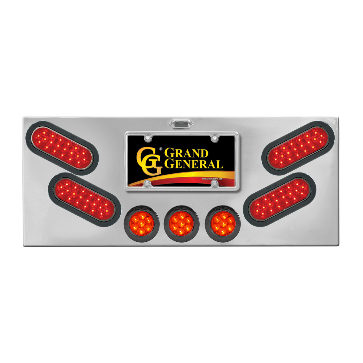 Stainless Steel Rear Center Light Panel