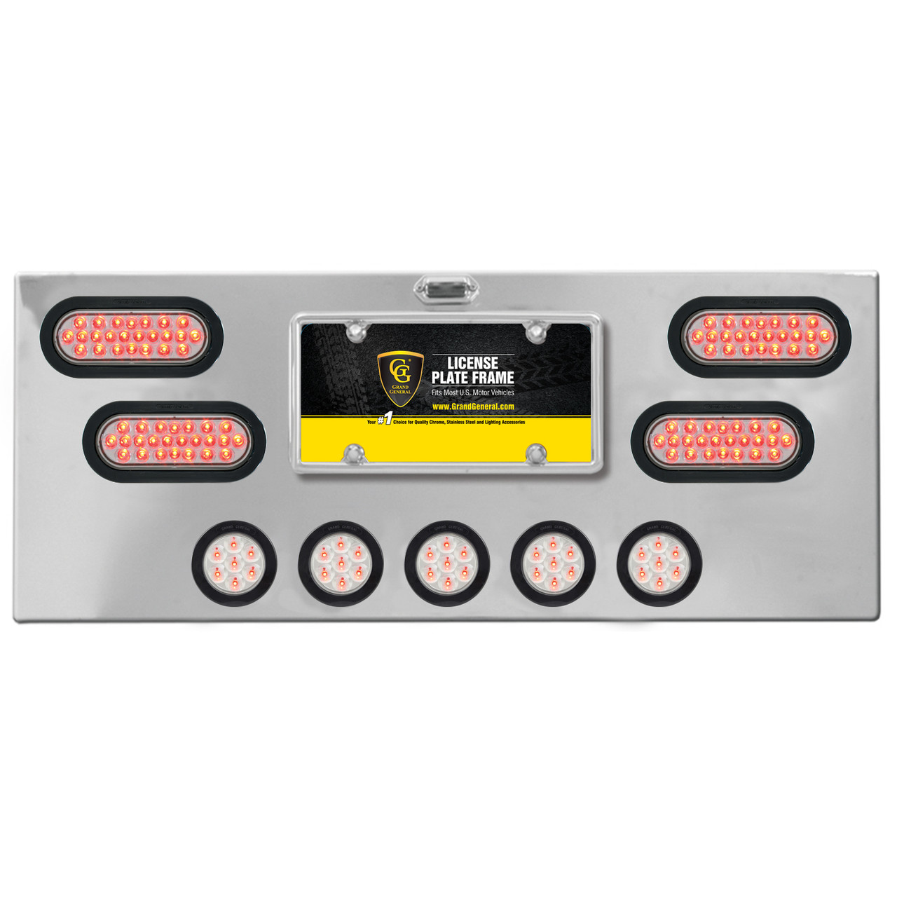 Stainless Steel Rear Center Light Panel