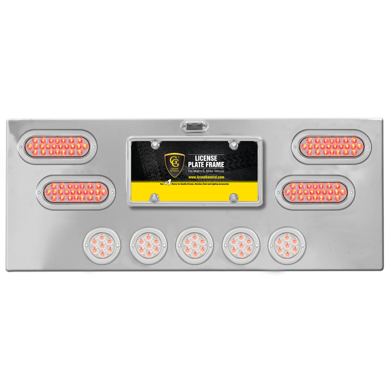 Stainless Steel Rear Center Light Panel