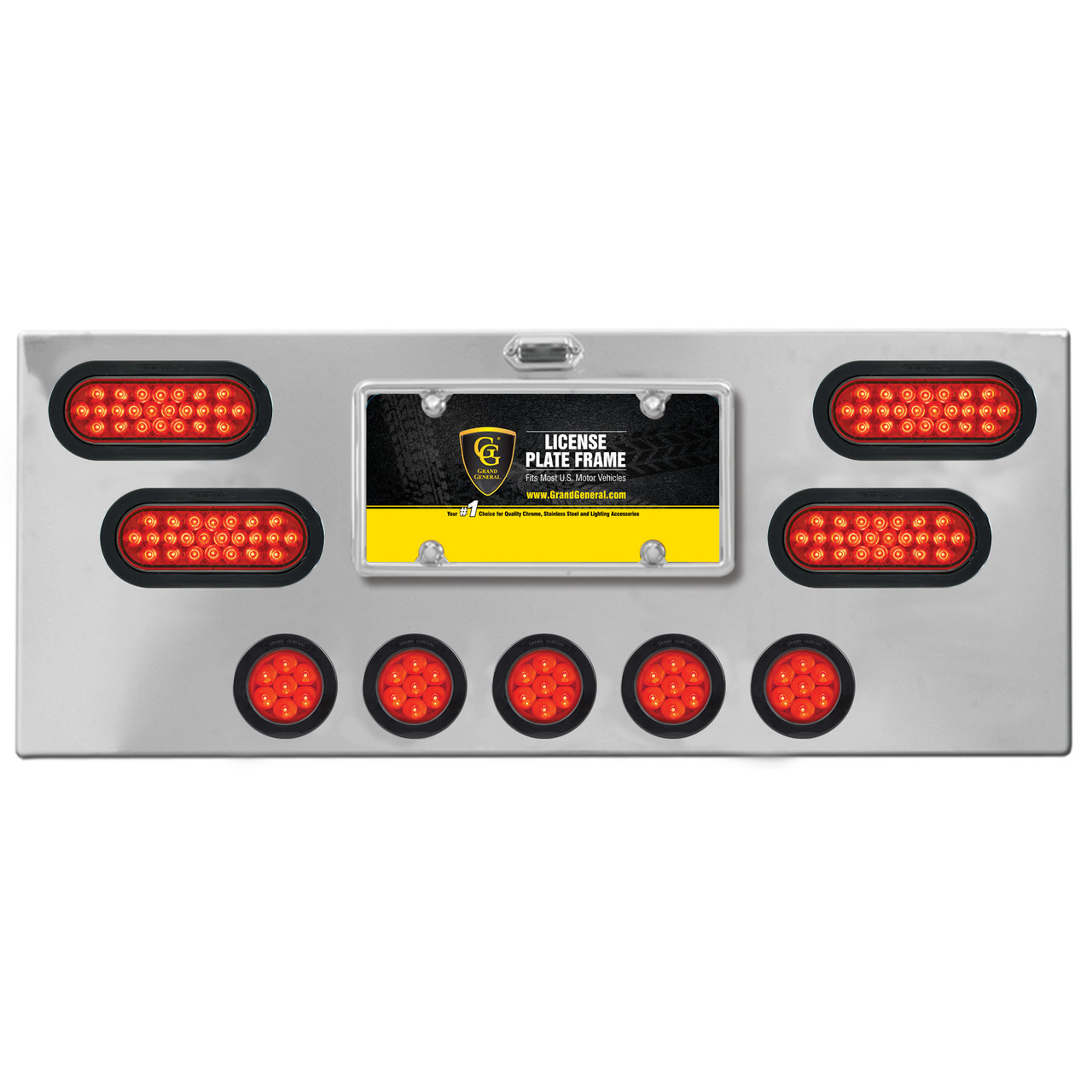 Stainless Steel Rear Center Light Panel