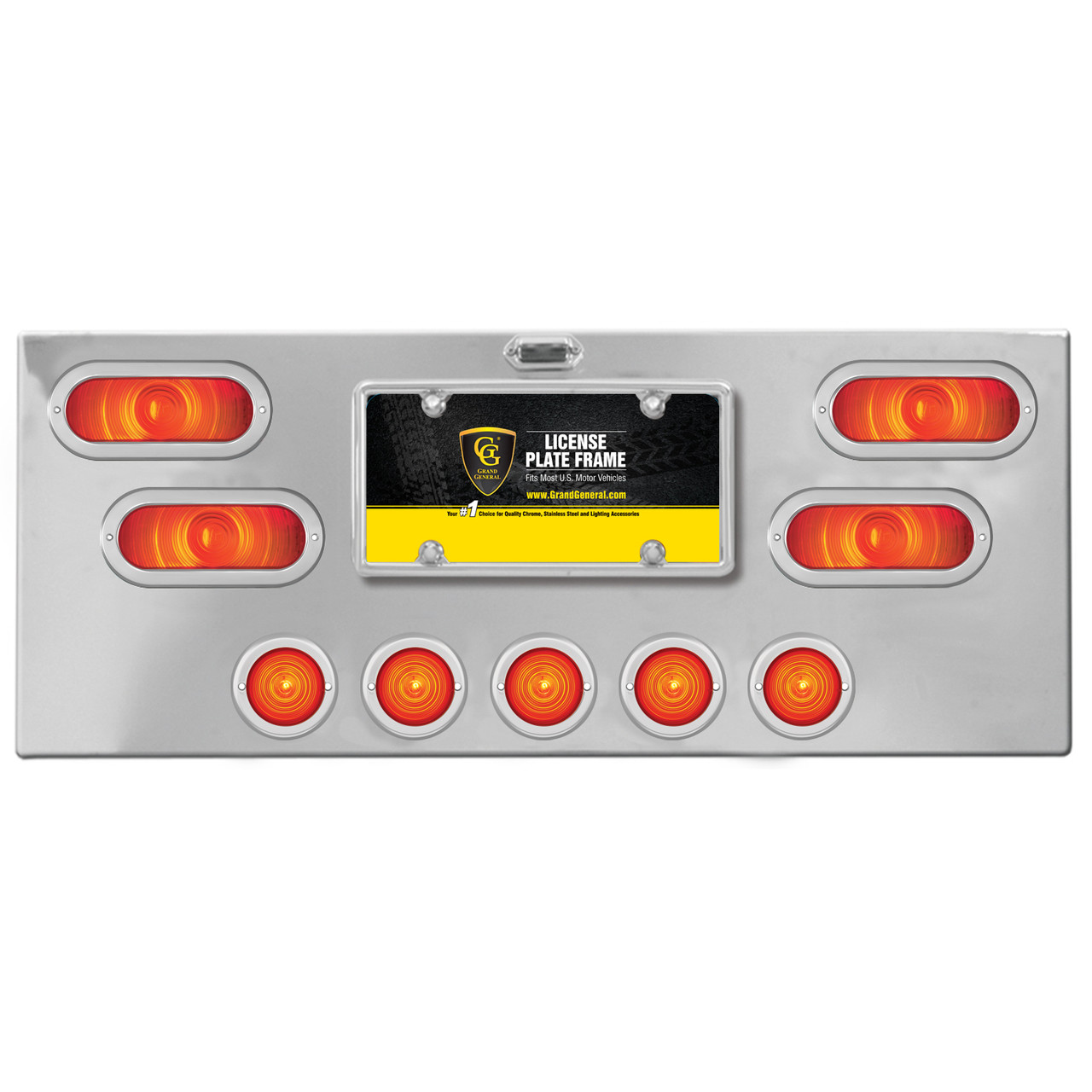 Stainless Steel Rear Center Light Panel