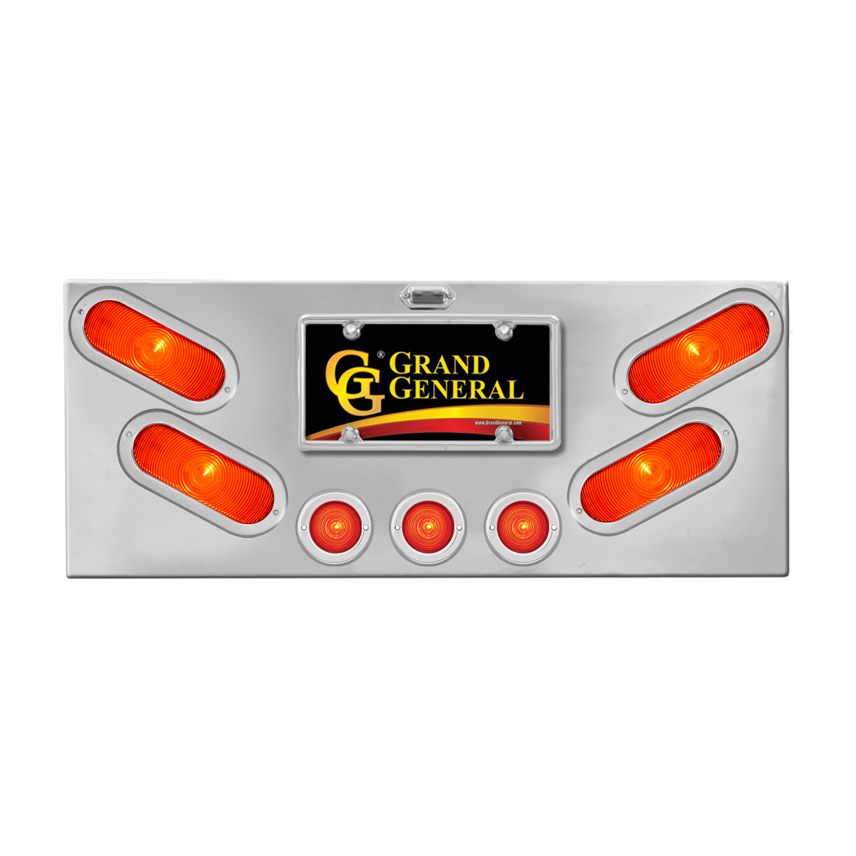 Stainless Steel Rear Center Light Panel