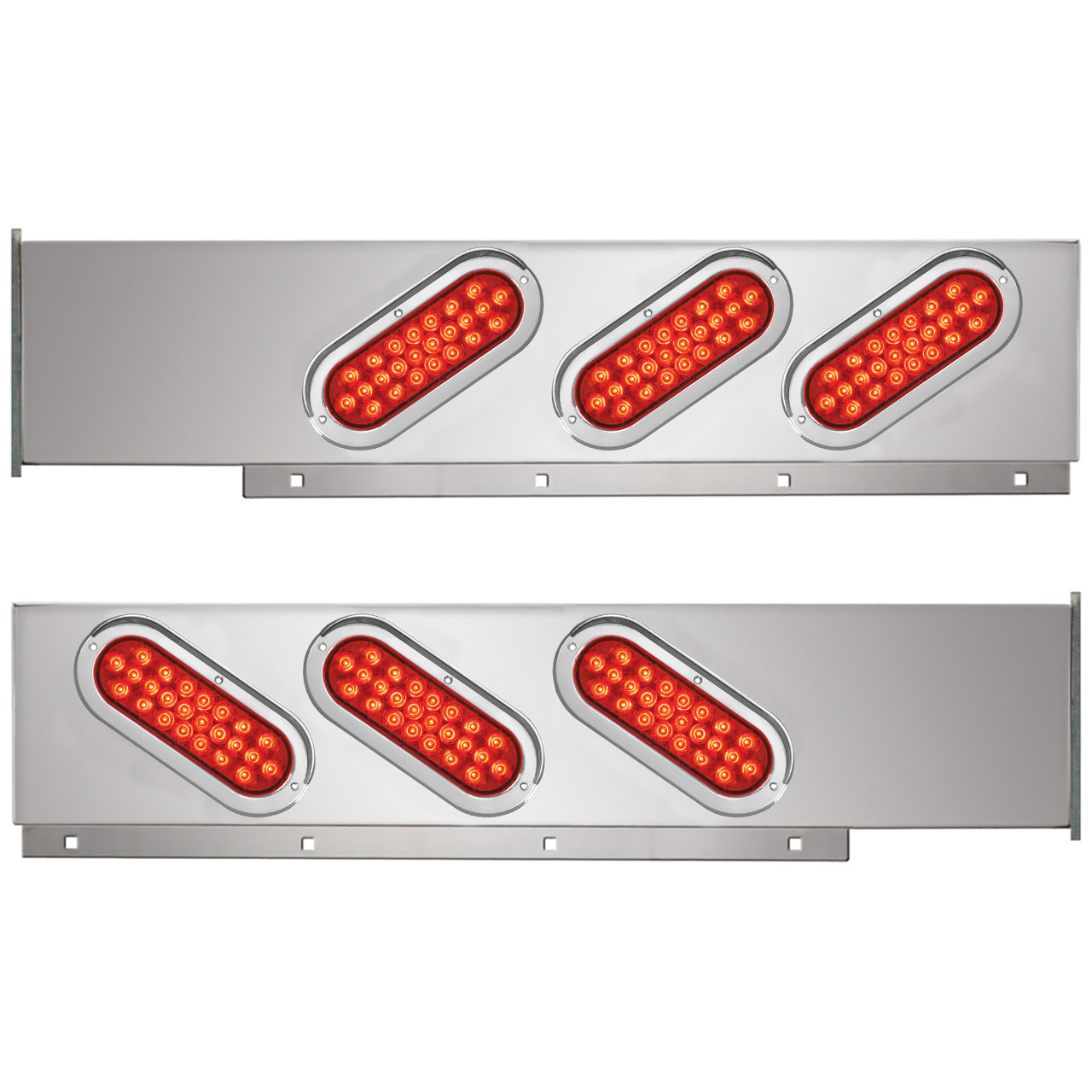 2-Pc Stainless Steel Light Bar