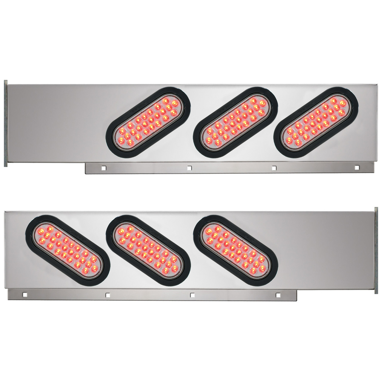 2-Pc Stainless Steel Light Bar