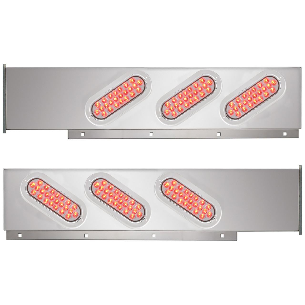 2-Pc Stainless Steel Light Bar