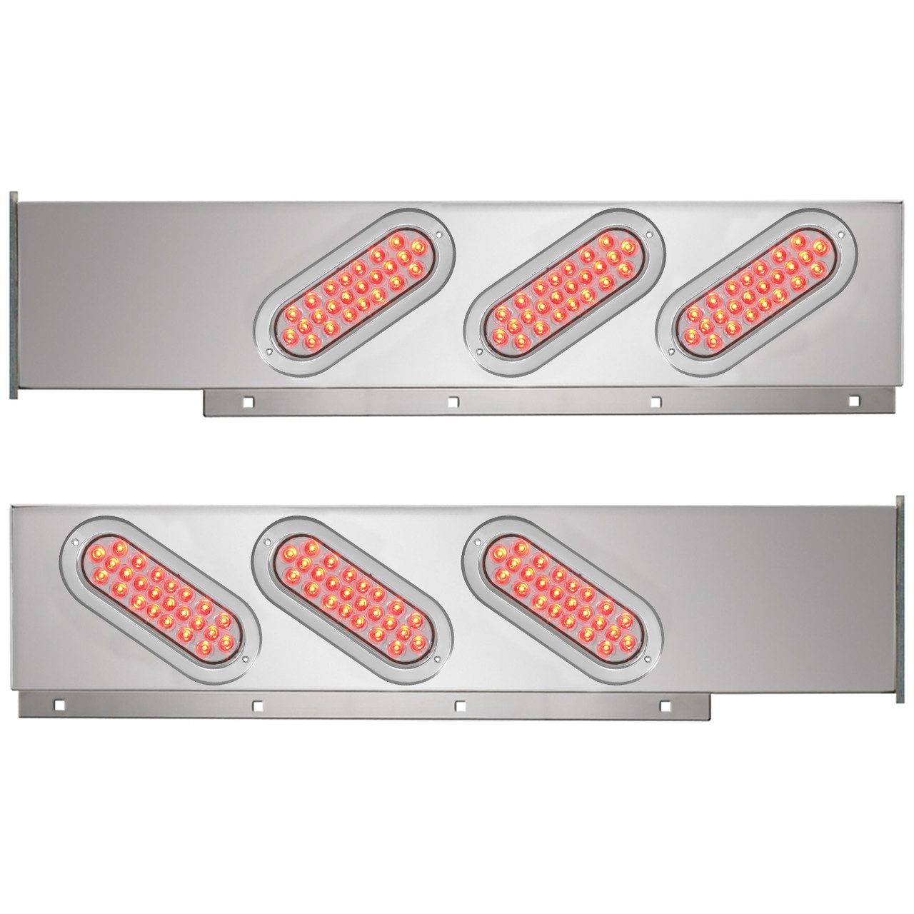 2-Pc Stainless Steel Light Bar