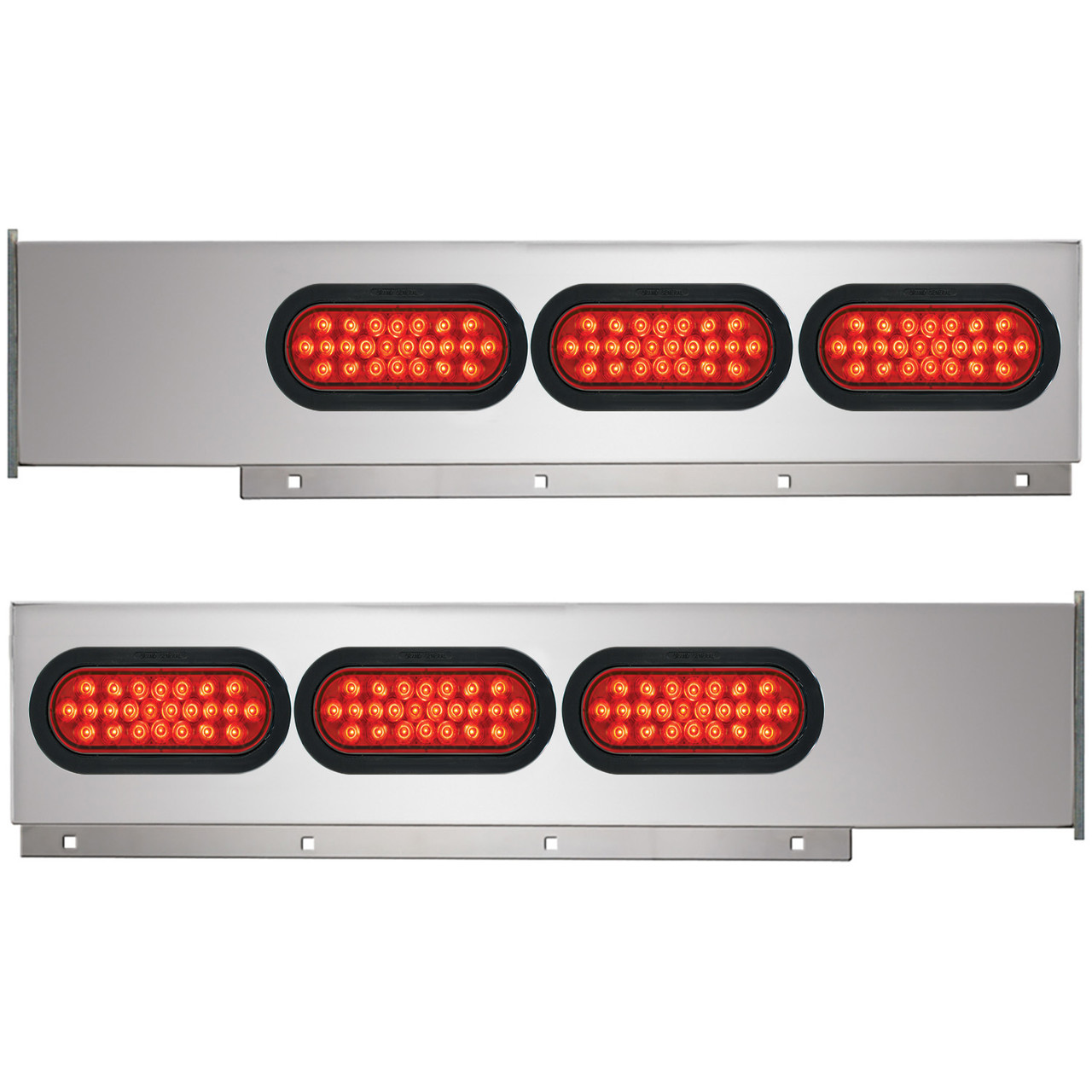 2-Pc Stainless Steel Light Bar