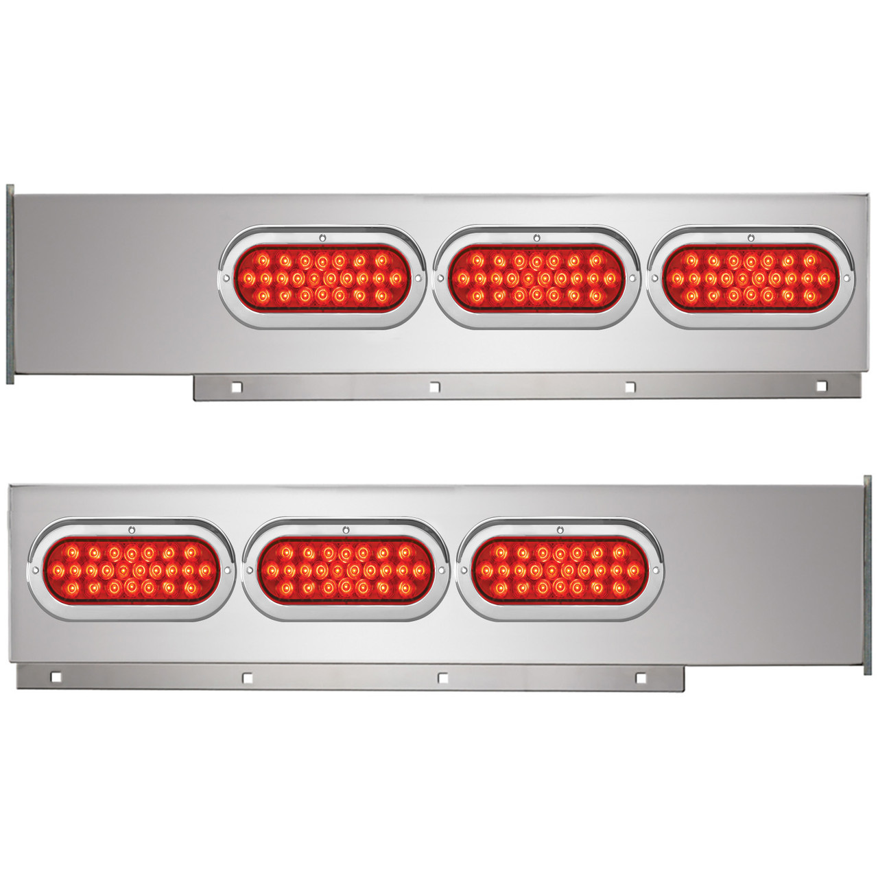 2-Pc Stainless Steel Light Bar
