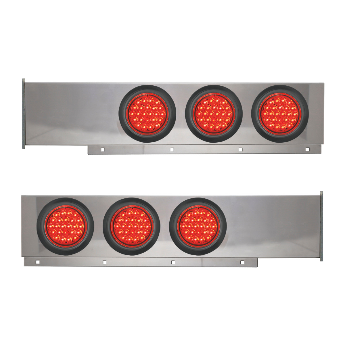 2-Pc Stainless Steel Light Bar