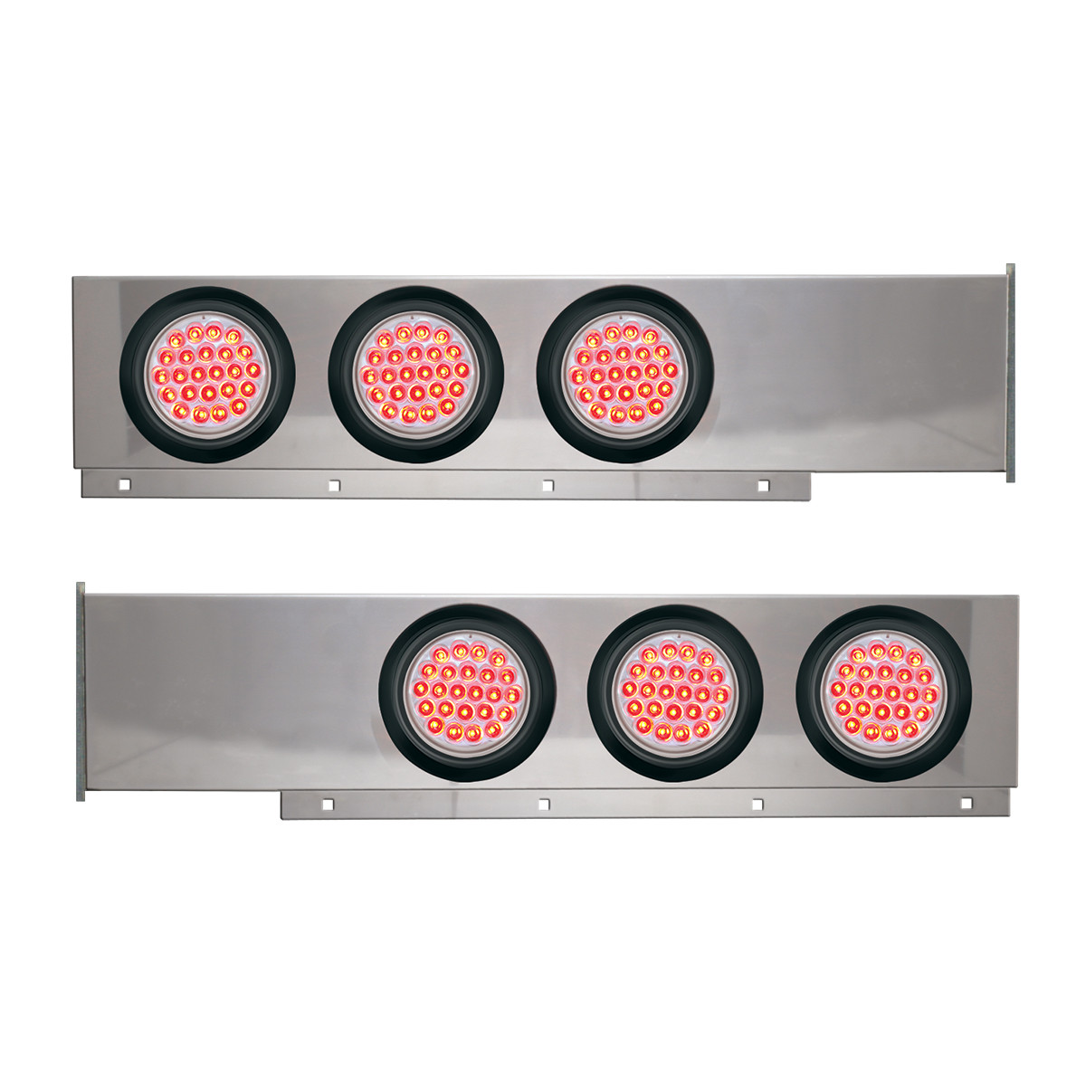 2-Pc Stainless Steel Light Bar