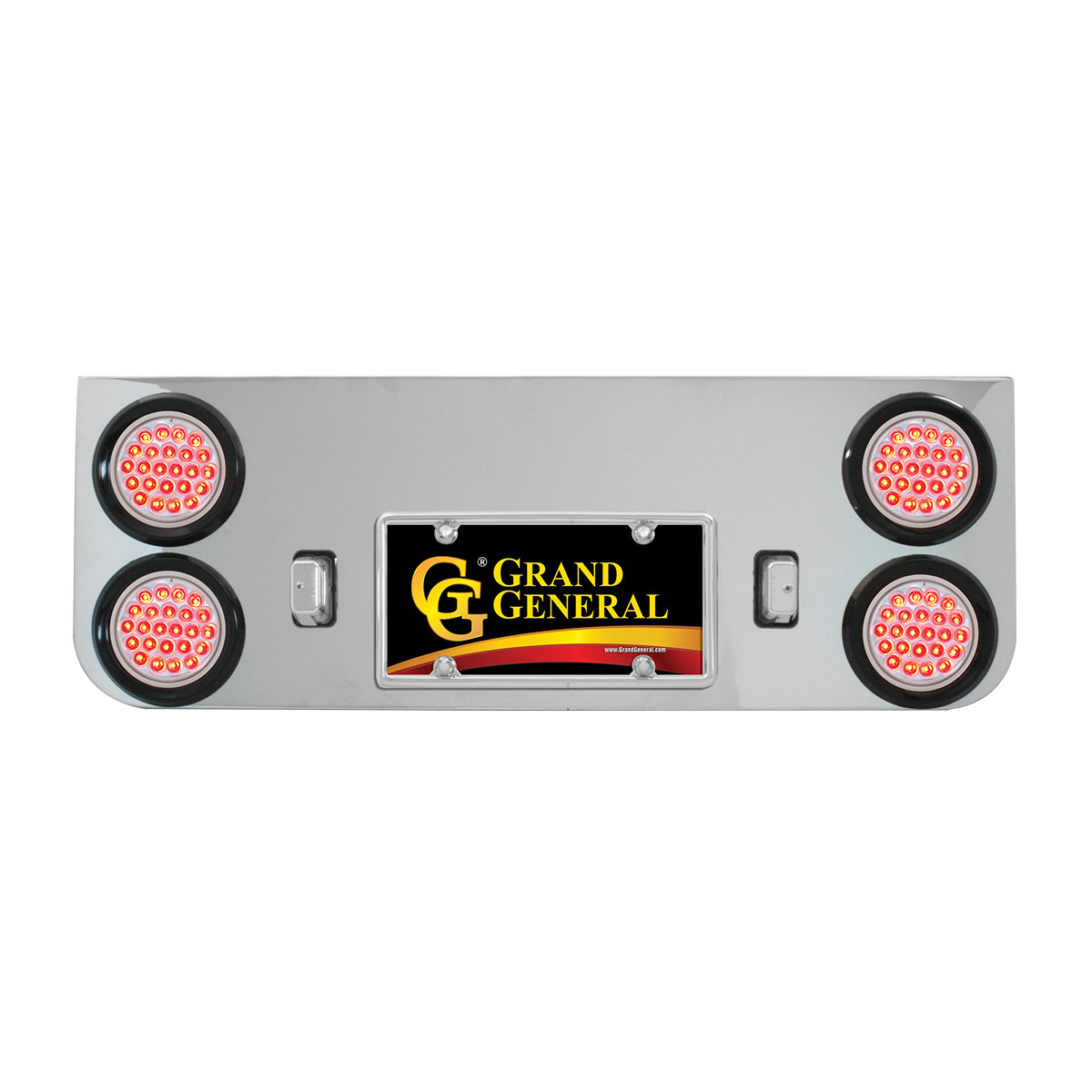 Chrome Plated Steel Rear Center Light Panel