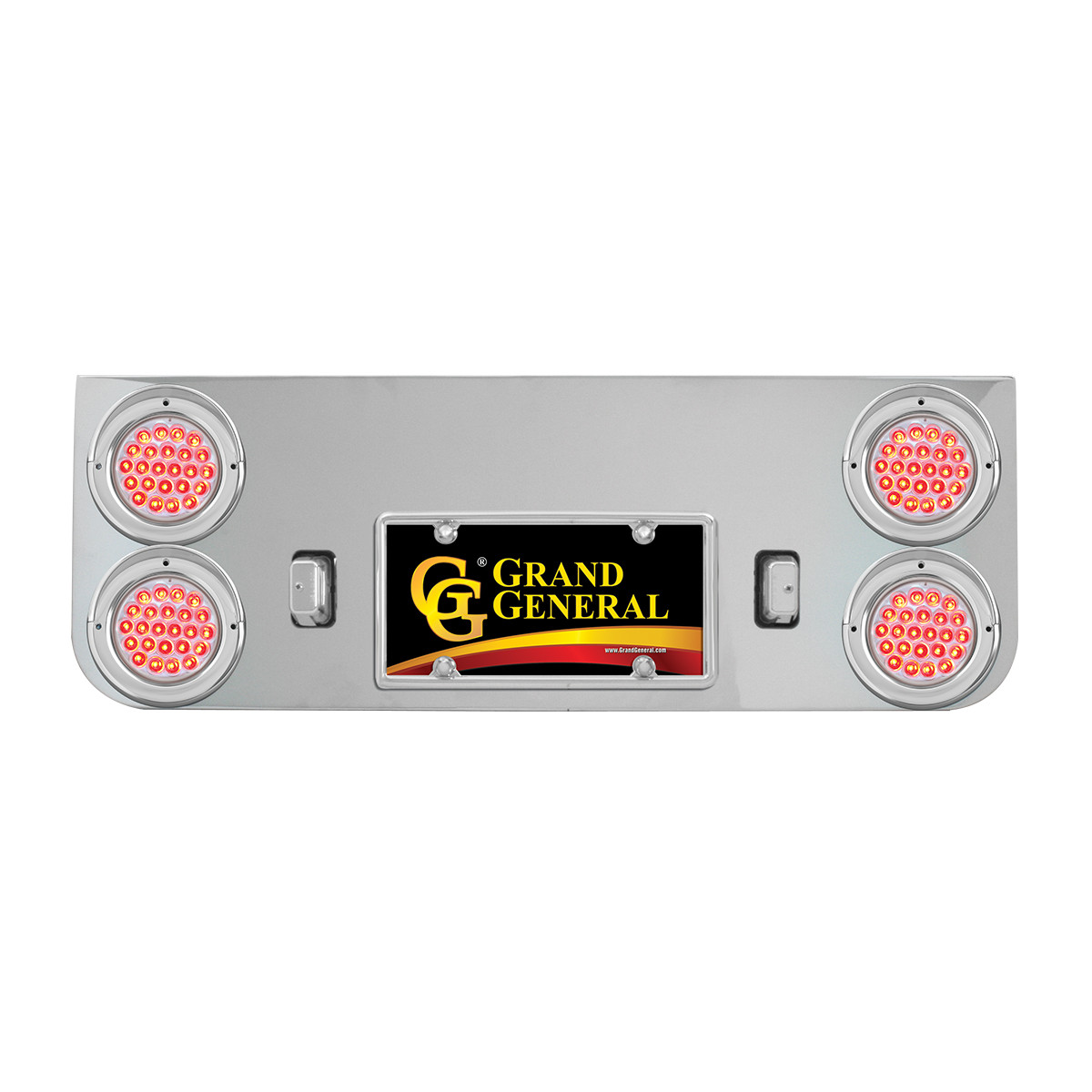 Chrome Plated Steel Rear Center Light Panel