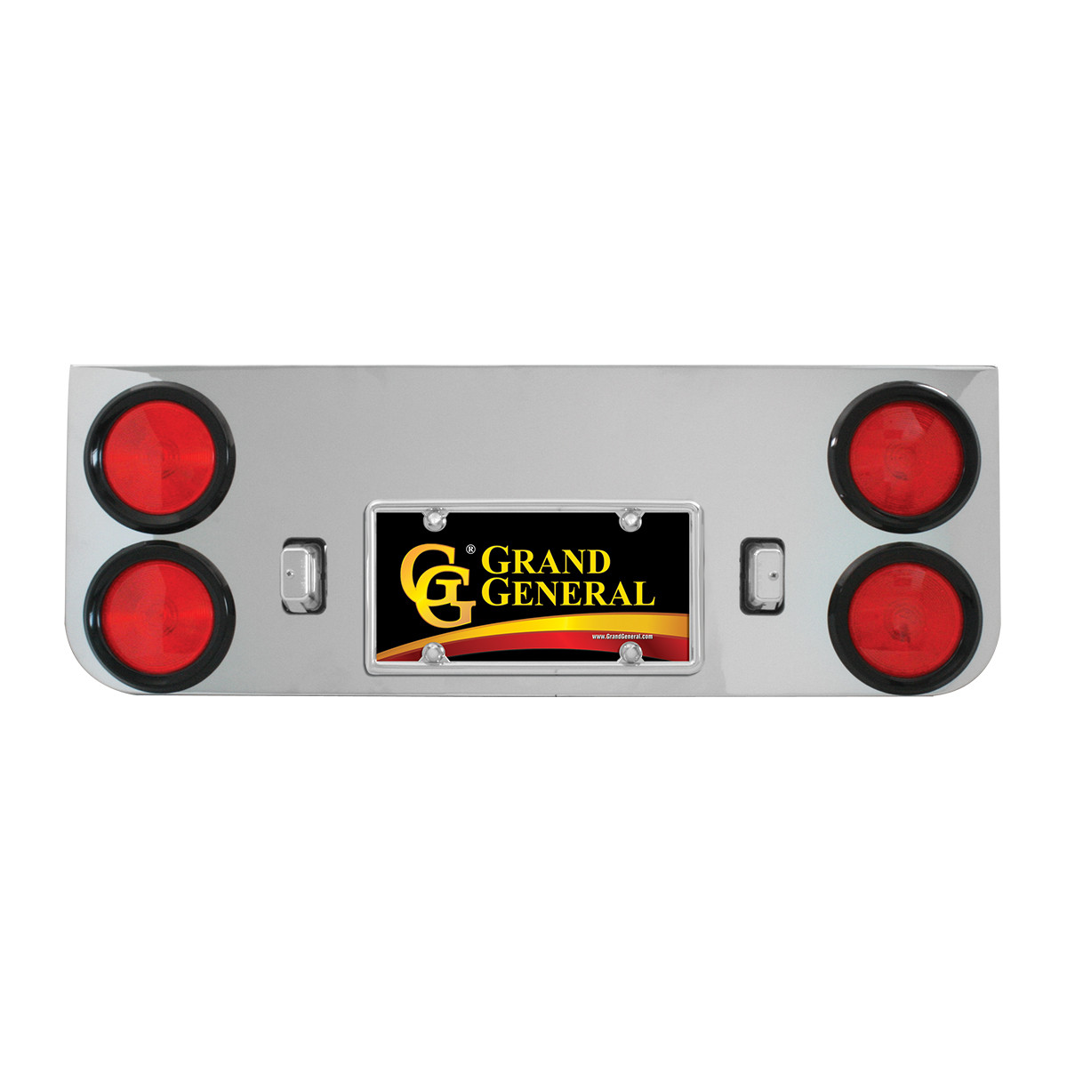 Chrome Plated Steel Rear Center Light Panel