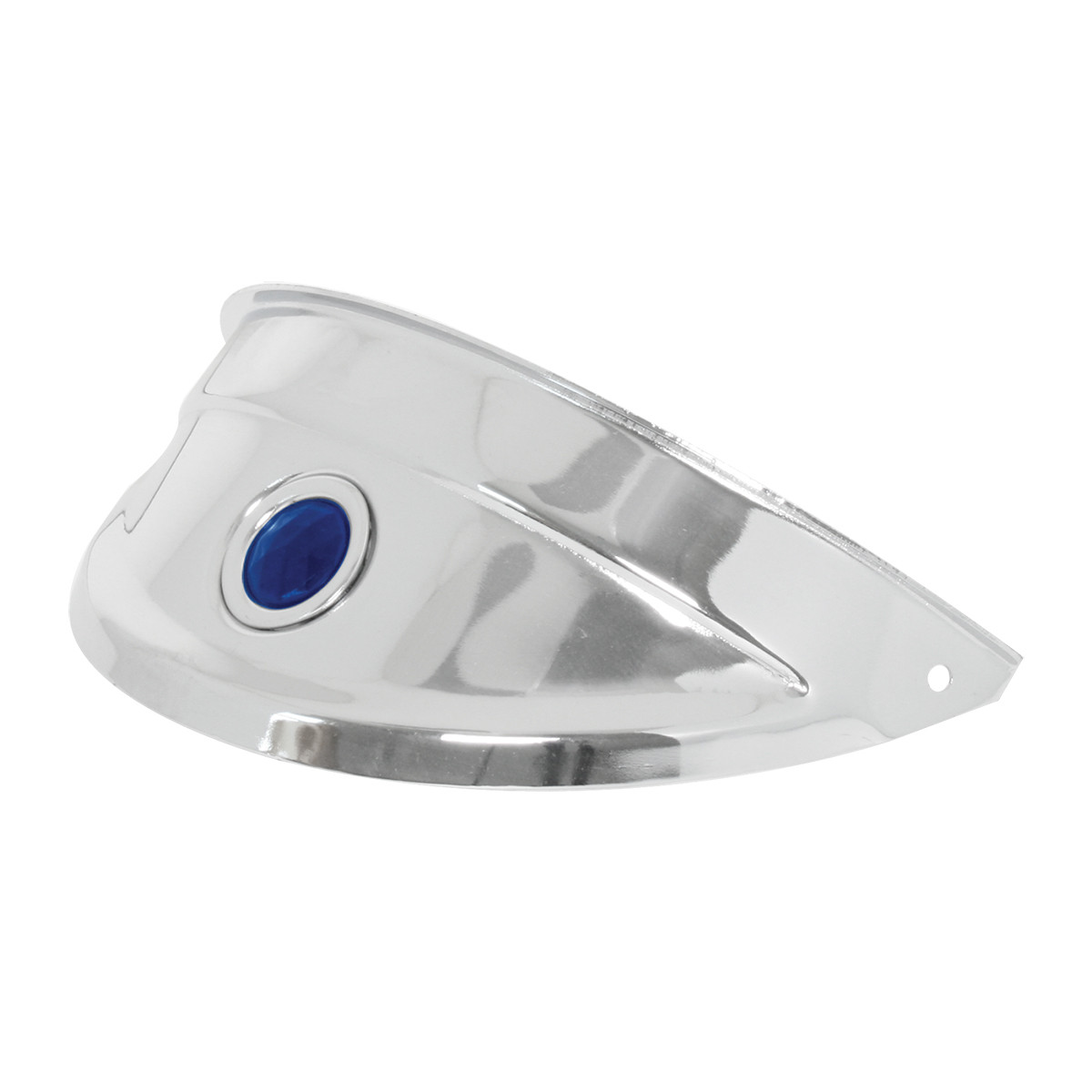 Chrome Headlight Visor with Color Dot