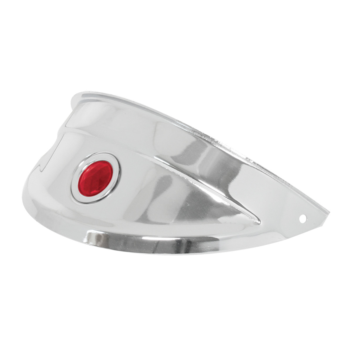 Chrome Headlight Visor with Color Dot