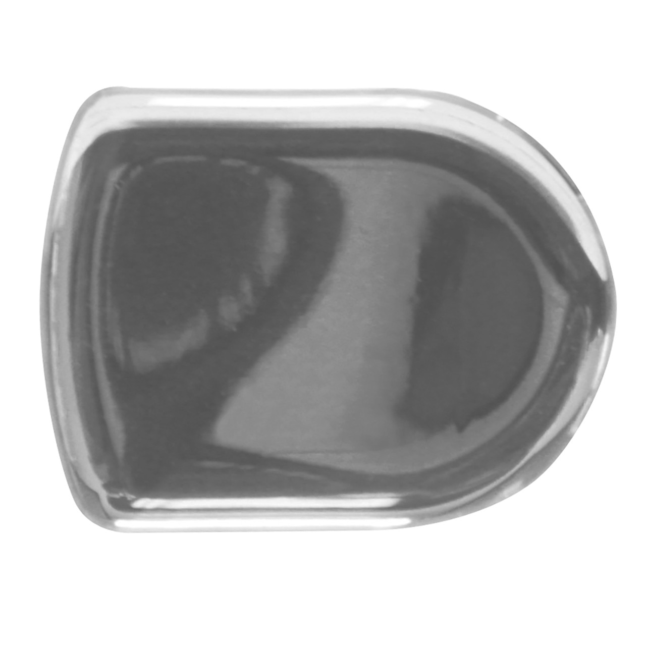 Plain D-Shape Glossy Stickers for Aluminum Gear Shift Knobs