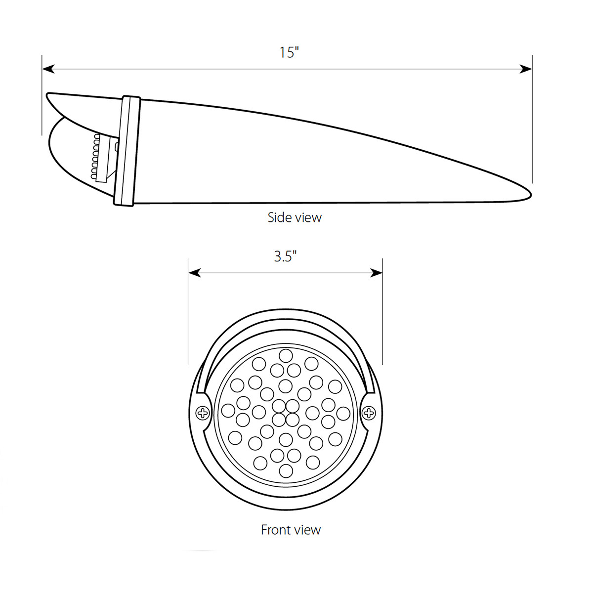 LED Cab Light w/ Replaceable LED Light Bulb