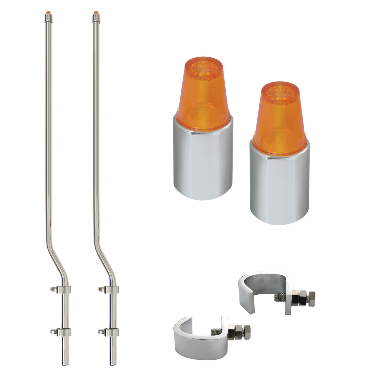 Lighted Bumper Guide in Amber Cap Style