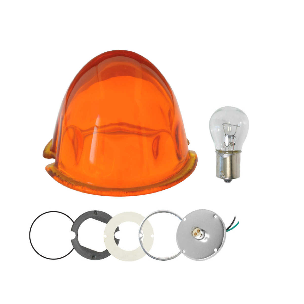 Cab Marker Light Conversion Kit in Glass Lens