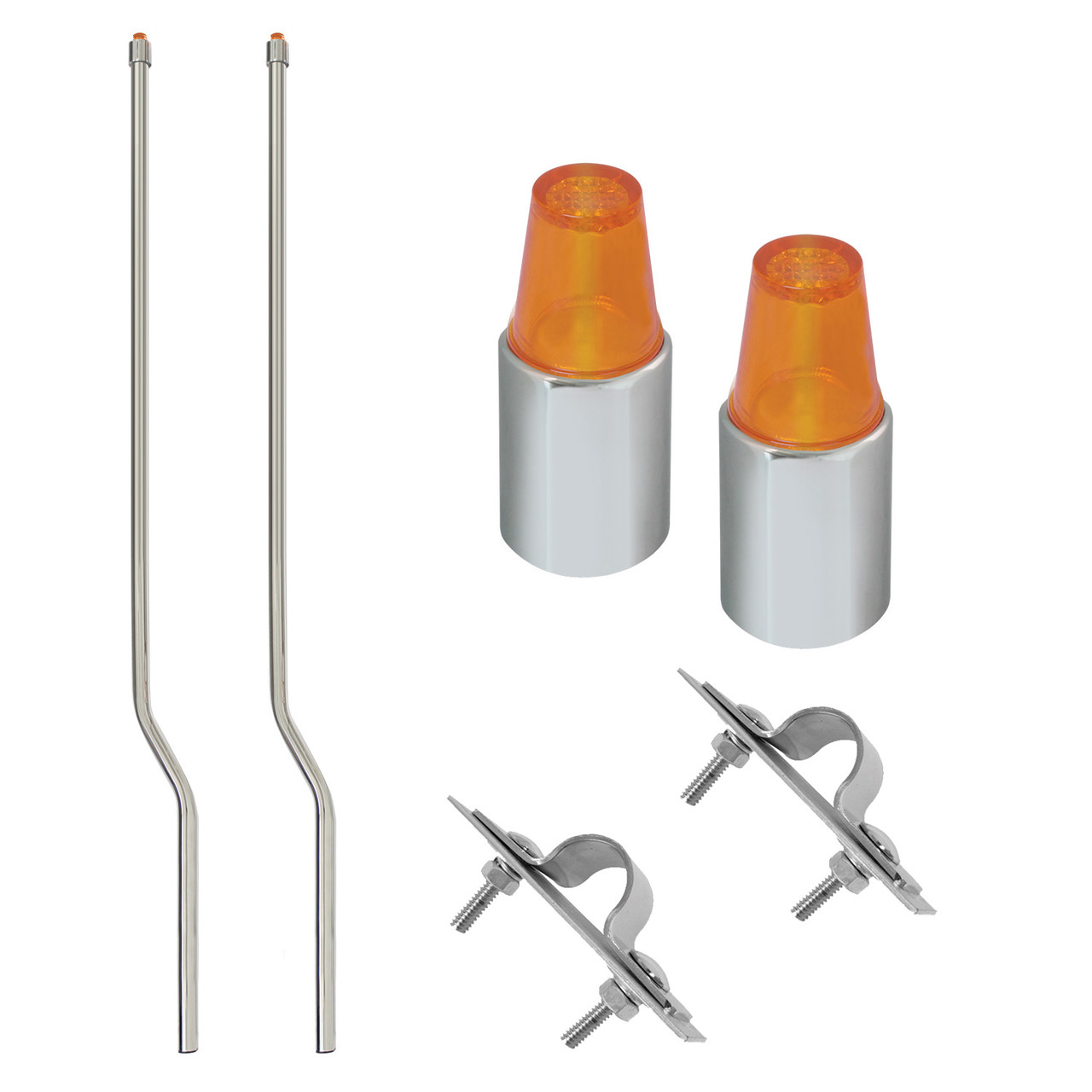 Lighted Bumper Guide in Amber Cap Style