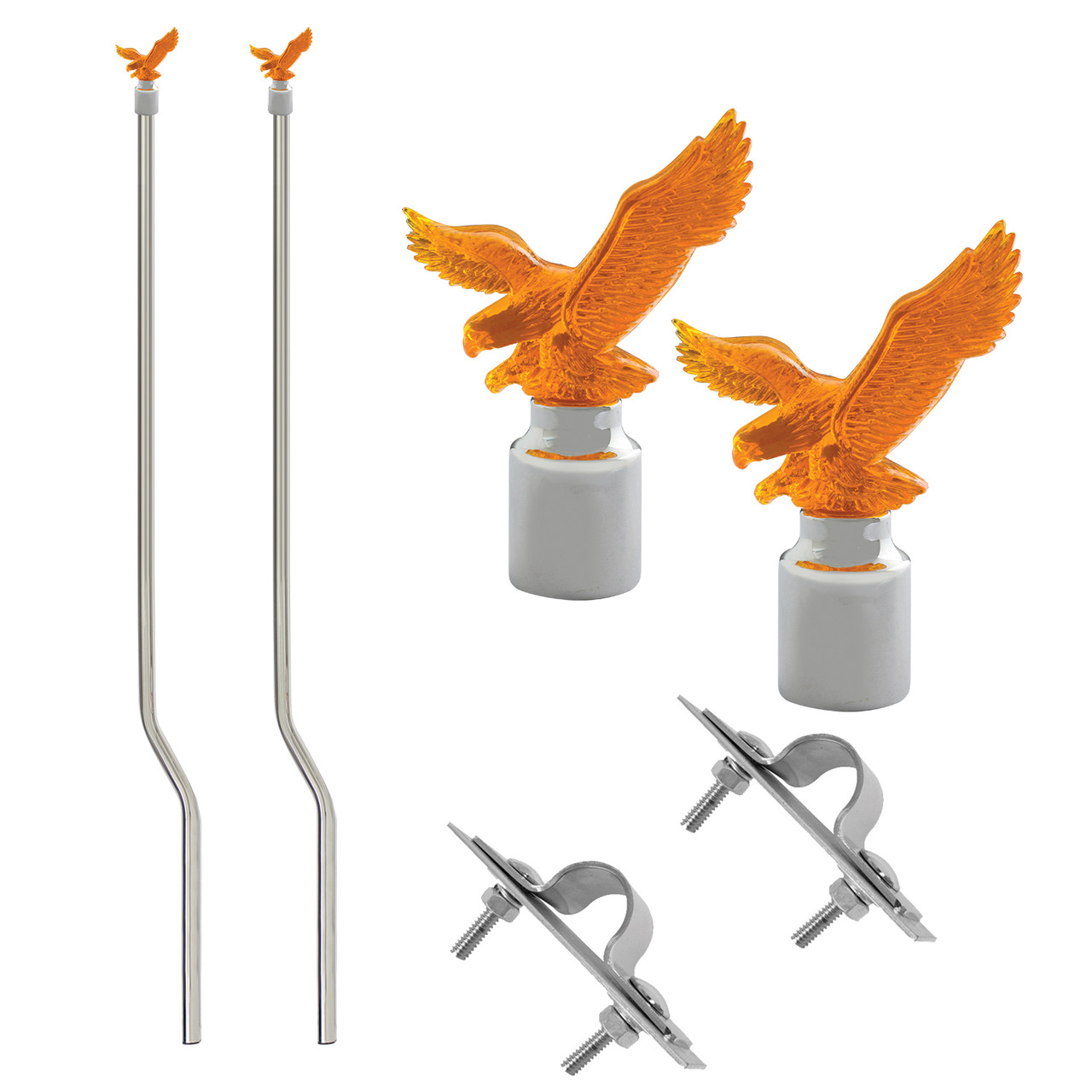 Lighted Bumper Guide in Amber Eagle Style